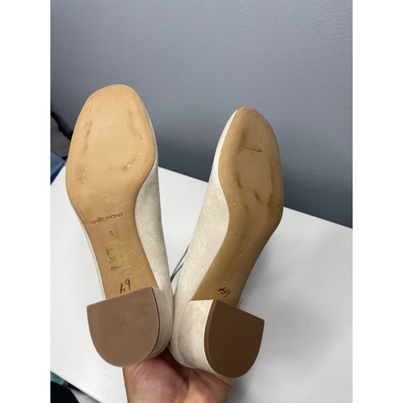 EVERLANE the Italian leather day heel in tan suede size 8 - Picture 5 of 9